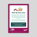 Perk Up Your Liver Register Poster